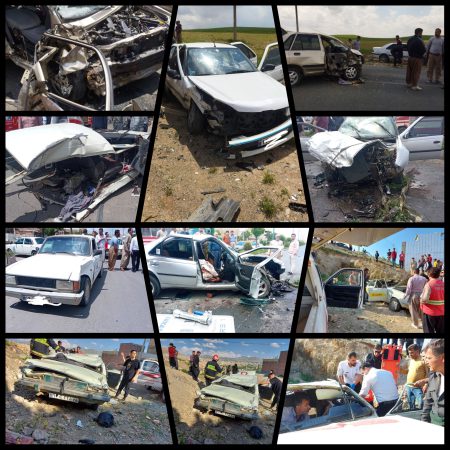 روز پر حادثه در بوکان با یک کشته و ۱۲ مصدوم