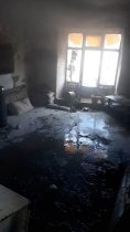 یک منزل مسکونی در روستای قاضی اخوی بوکان طعمه حرق شد